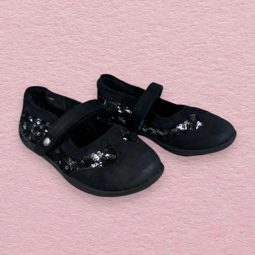Michael Kors Lil Hera Sequin & Suede Mary Jane Shoes